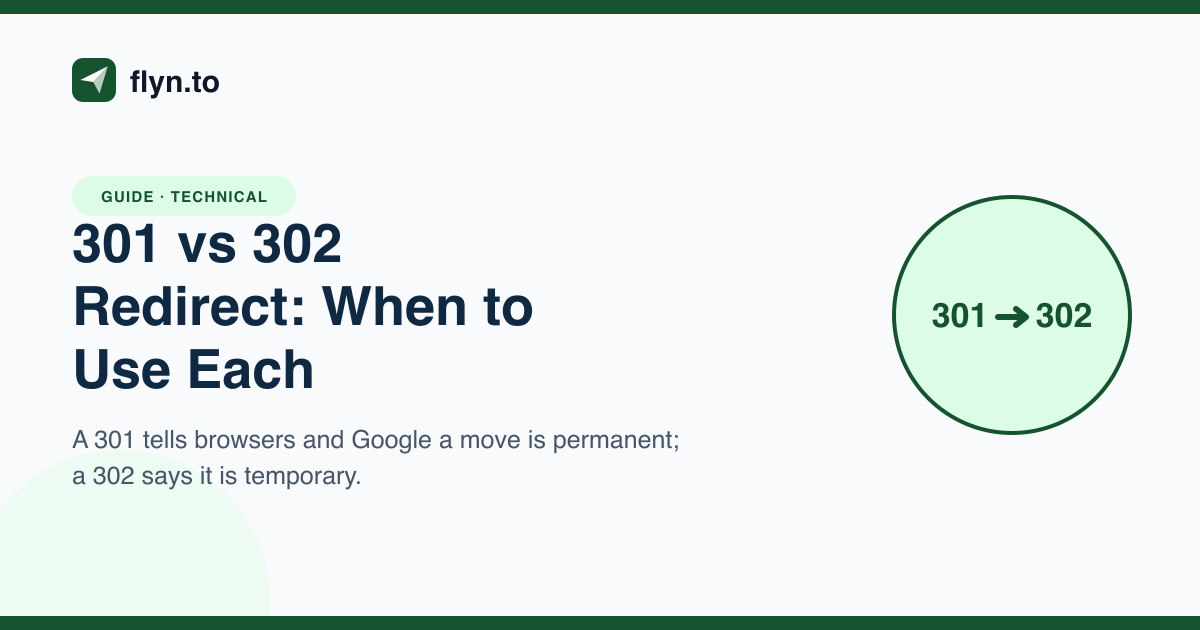 301 vs 302 Redirect: When to Use Each