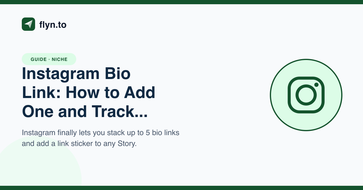 Instagram Bio Link: How to Add One and Track Clicks