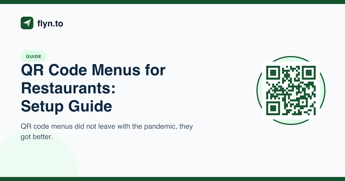 QR Code Menus for Restaurants: Setup Guide